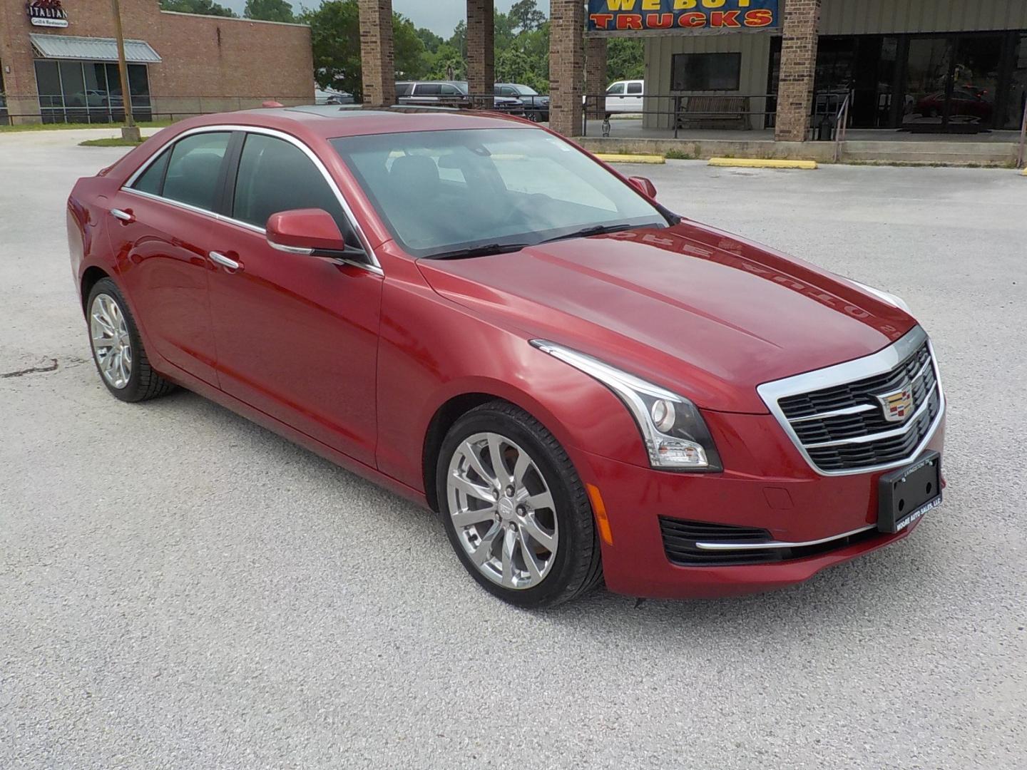 2017 Red /Black Cadillac ATS (1G6AH5RX7H0) , located at 1617 W Church Street, Livingston, TX, 77351, (936) 327-3600, 30.710995, -94.951157 - WOW!! LOW LOW MILES!! Come check it out! - Photo#1